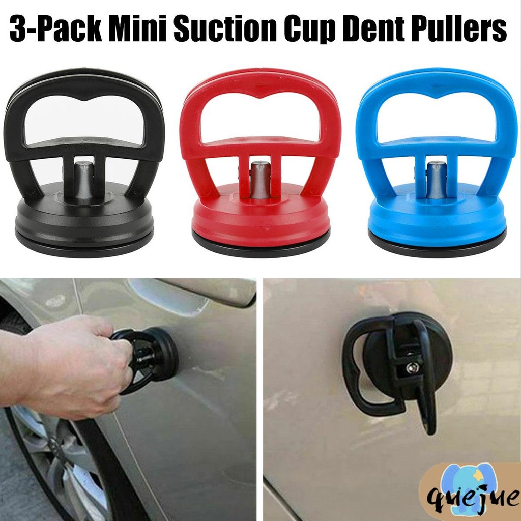 3 ชิ้นรถ Dent Puller รถ Dent Remover เครื่องมือนํากลับมาใช้ใหม่ Mini ดูดถ้วย Dent Puller Handle Lift