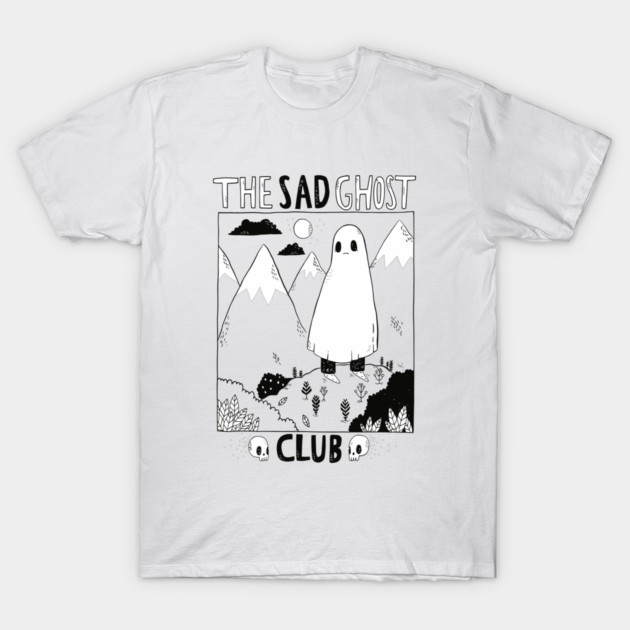 เสื้อยืด Vintage THE SAD GHOST CLUB T-Shirt แท้ Cotton 100% รัดรูป แฟชั่น ไม่ย้วย y2k เกาหลี