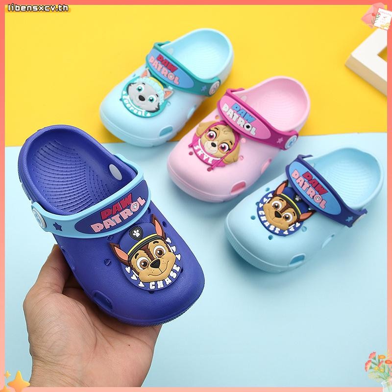 PAW Patrol รองเท้าแตะ ทรง ลาย paw patrol แบบมีรู สำหรับเด็ก