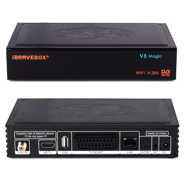 การค้าต่างประเทศขายร้อน iBRAVEBOX V8 Magic Shadow Tracker/DVB-/S2/Xtream H265