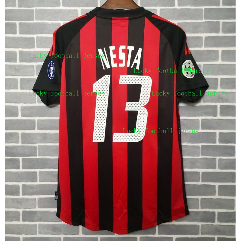 เสื้อเหย้า vintage AC Milan ฤดูกาล 2002/03 คุณภาพสูง