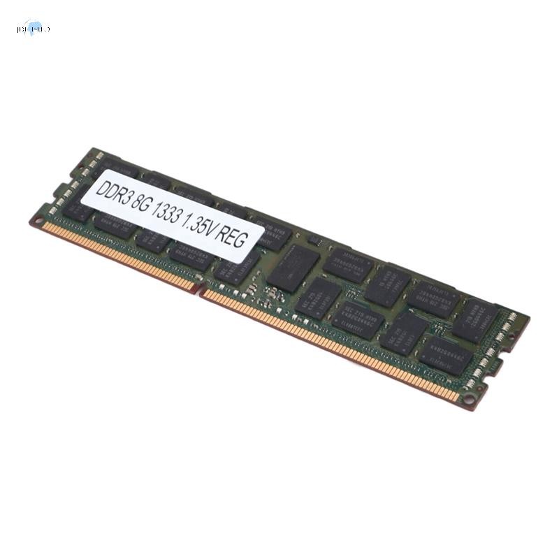 8GB DDR3 1333MHZ Ecc Ram หน่วยความจํา PC3L-10600R 1.35V 2RX4 REG Ecc RAM สําหรับเซิร์ฟเวอร์เวิร์กสเต