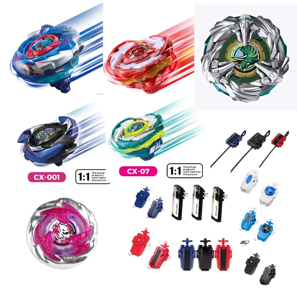 Beyblad X CX-08-02 CX-08-01 CX-001 BX-44 CX-07 CX-007 beyblad brust Launcher ของเล่นเด็กโลหะผสม gyro