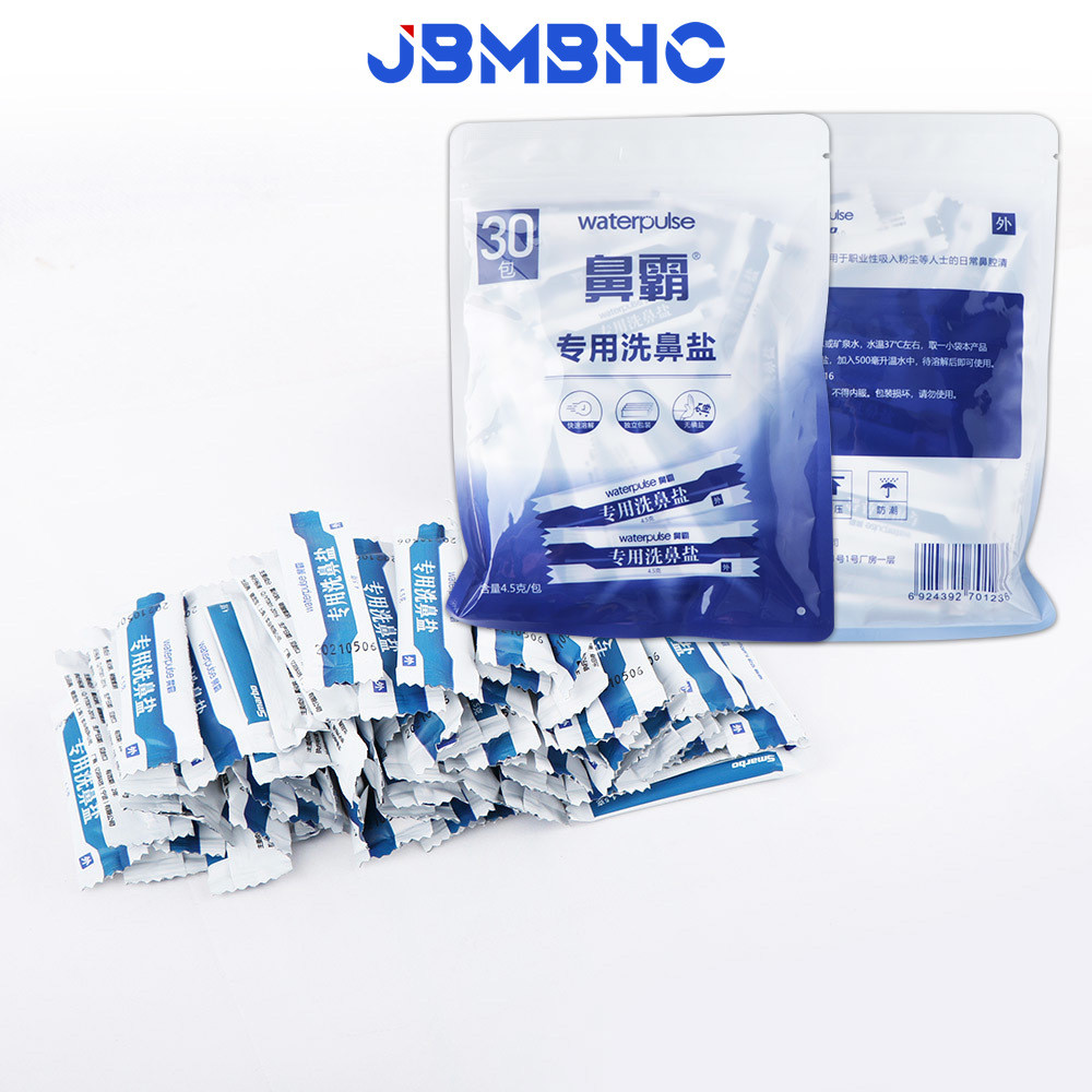 30PCS เกลือทําความสะอาดจมูก 2.7/4.5g เกลือล้างจมูกสําหรับ Allergies บรรเทา Rinse Irrigator ผู้ใหญ่เด็ก
