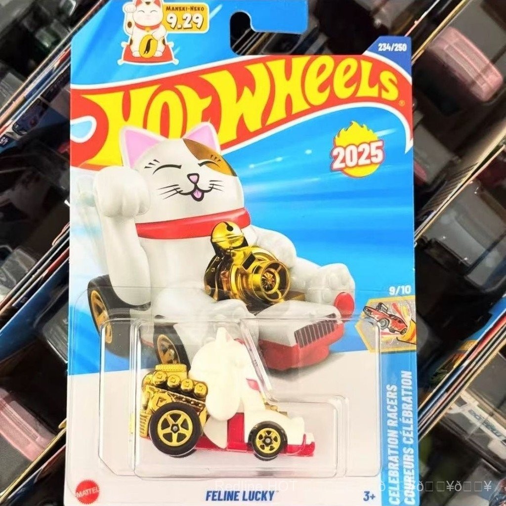 [925hot]25NhotwheelsHotwheels C4982 Inc辣小跑进门猫FELINE LUCKY diecast
