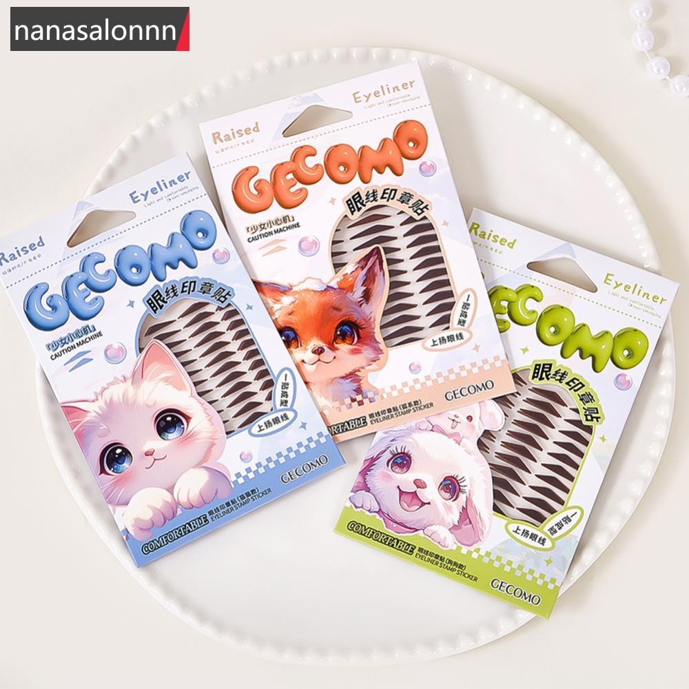 NNL อายไลเนอร์ซีลวางธรรมชาติ One Paste Molding Non Smudge กันน้ําสามเณรขี้เกียจปรับ Eye Shape Artifa