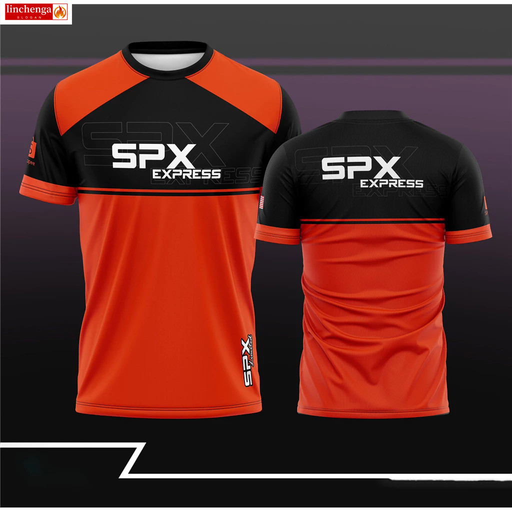 2025 SPX Express Design Sublimated Microfiber คอสั้น Breatable top