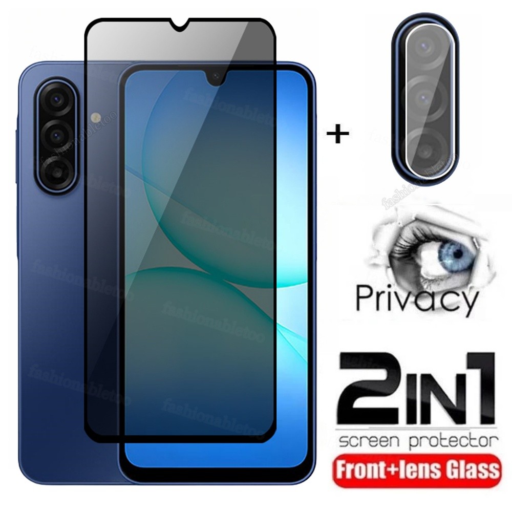 2 in 1 Privacy Screen Protector ฟิล์มกระจกนิรภัยสําหรับ Samsung Galaxy A17 A07 LTE A07LTE A27 A37 A5