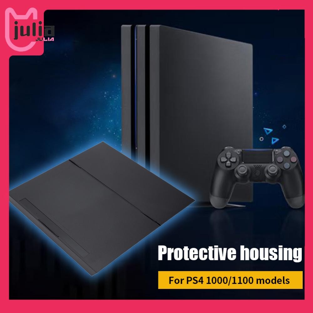 [Julia1.th] เคสเปลือกเต็มพลาสติกเคสเปลี่ยนเปลี่ยนสีดําฝาครอบด้านล่างด้านบนเคสสําหรับ PS4 1000/1100/P