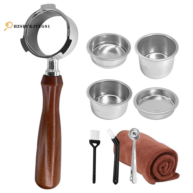 ชิ้นส่วนเครื่องเอสเปรสโซ 51 มม. Bottomless Portafilter ออกแบบสําหรับ EC680/EC685/EC820/EC850/EC860/E