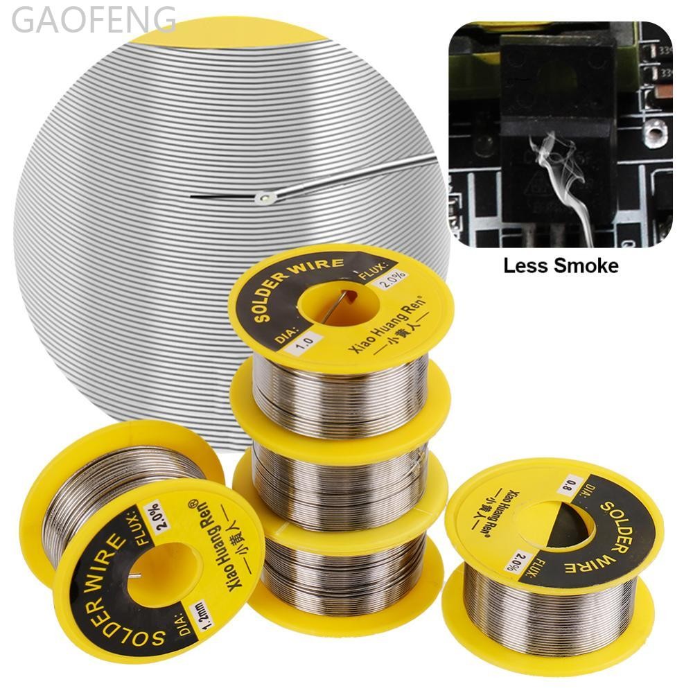 GAOFENG 60/40 ลวดบัดกรี 0.5/0.8/1.0/1.2 มม.Rosin Coreดีบุกบัดกรีลวดบัดกรีเชื่อมFLUX 2.0% ลวดเหล็กRee
