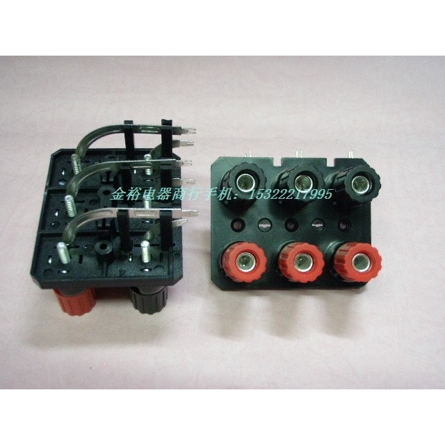 Chong 2 Crown Promotion 6-Bit (ขาโค้ง) Terminal Post/Power Amplifier Terminal Post/Terminal Post