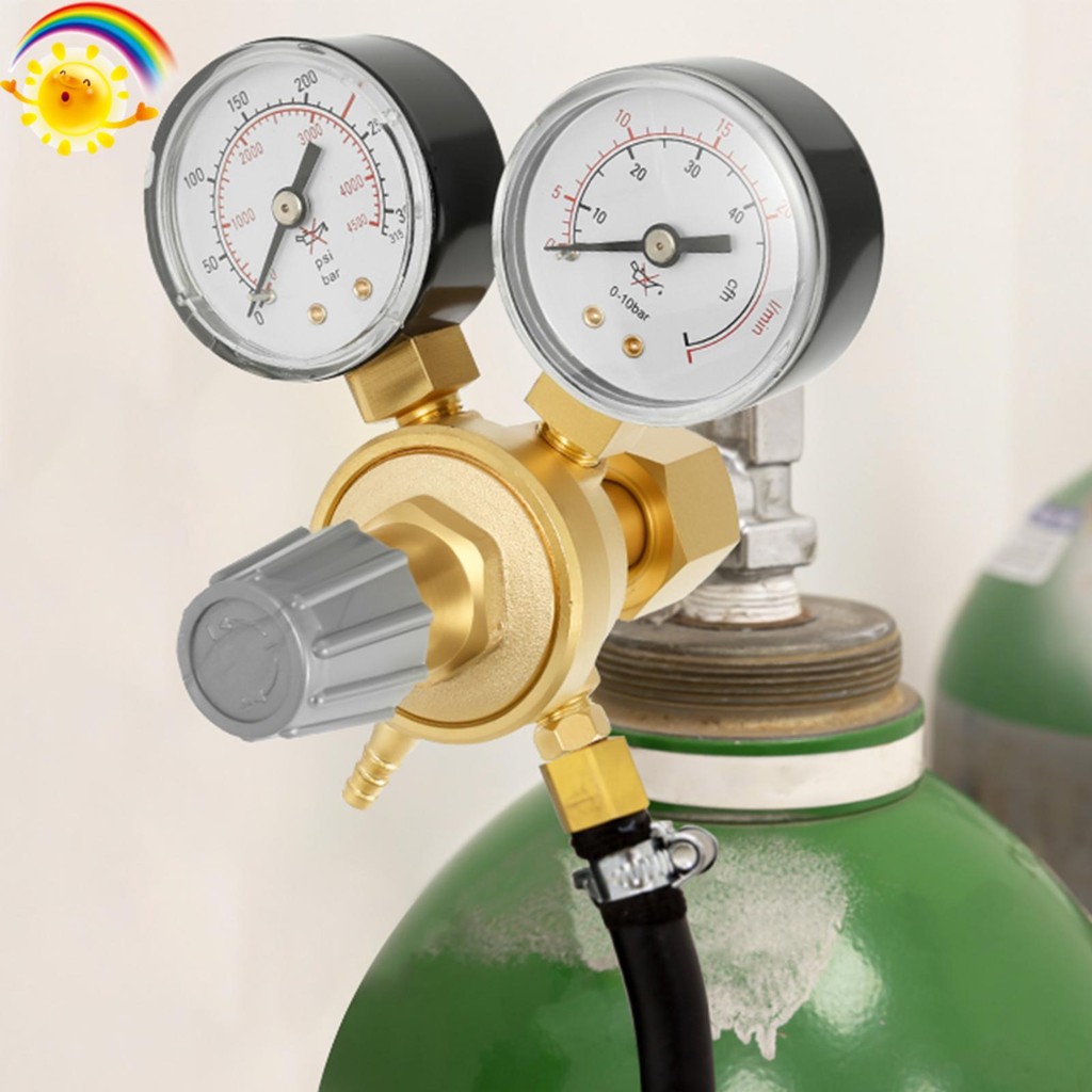 Argon CO2 Regulator ปรับ Mini Argon CO2 Regulator เครื่องวัดความดันสําหรับ Tig และ Mig เชื่อม SHOPCY