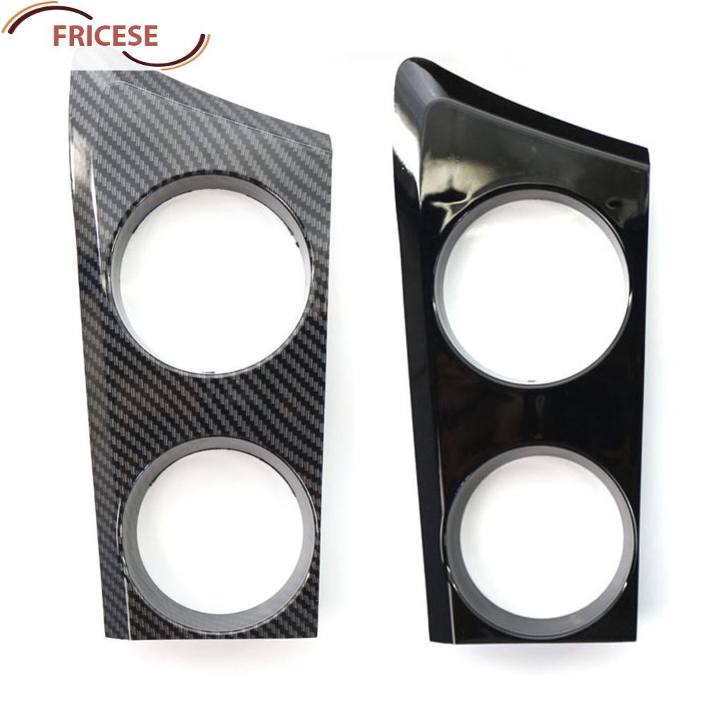 Front Center Armrest Storage Gloss สีดําคอนโซลกลางที่วางแก้วแผง Trim Cover คาร์บอนไฟเบอร์สําหรับ BMW