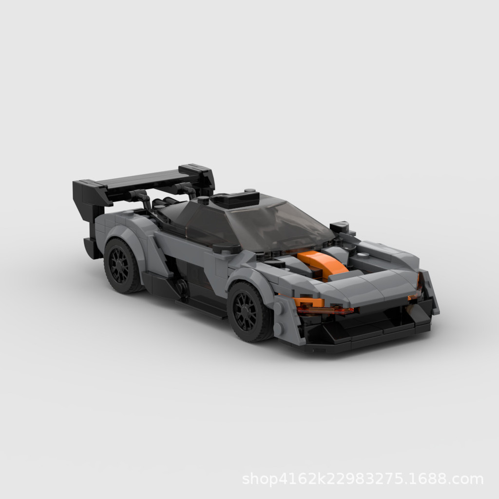 MOC Building Blocks ใช้งานร่วมกับ Lego 8 ตารางรถ McLaren Senna GTR รถแข่ง F1 รุ่นรถของเล่นชุดประกอบ