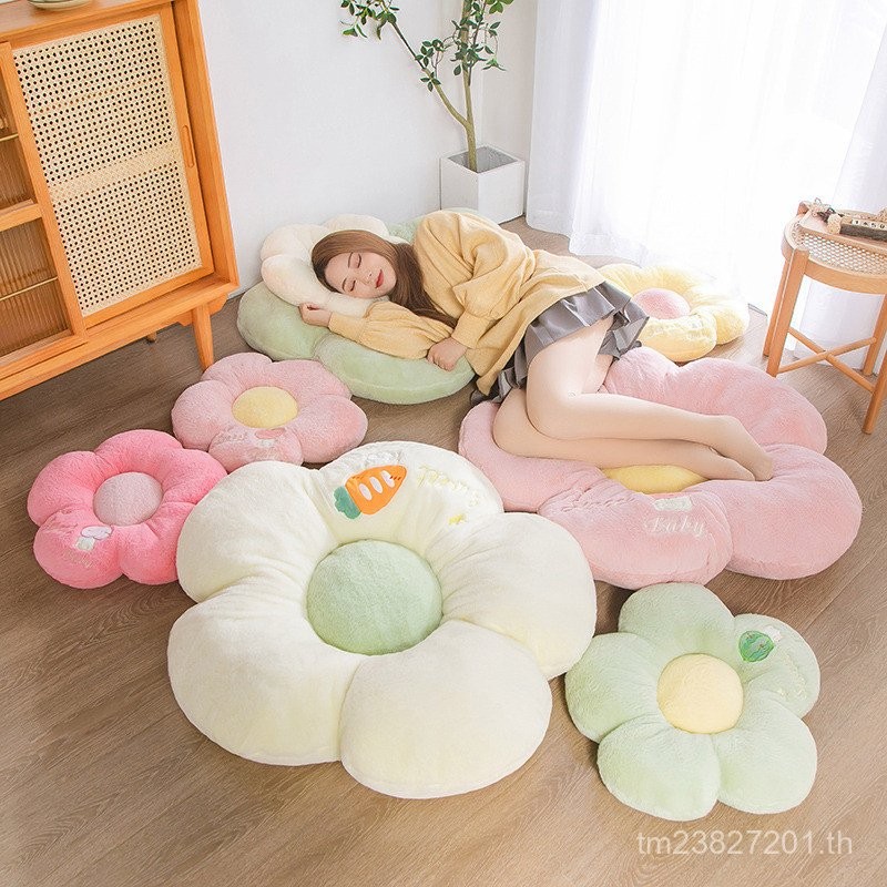 Tatami ขายส่ง ins Cushion Super Soft Flower Seat Cushion BK9K Student Ground Sedentary Butt Cushion 
