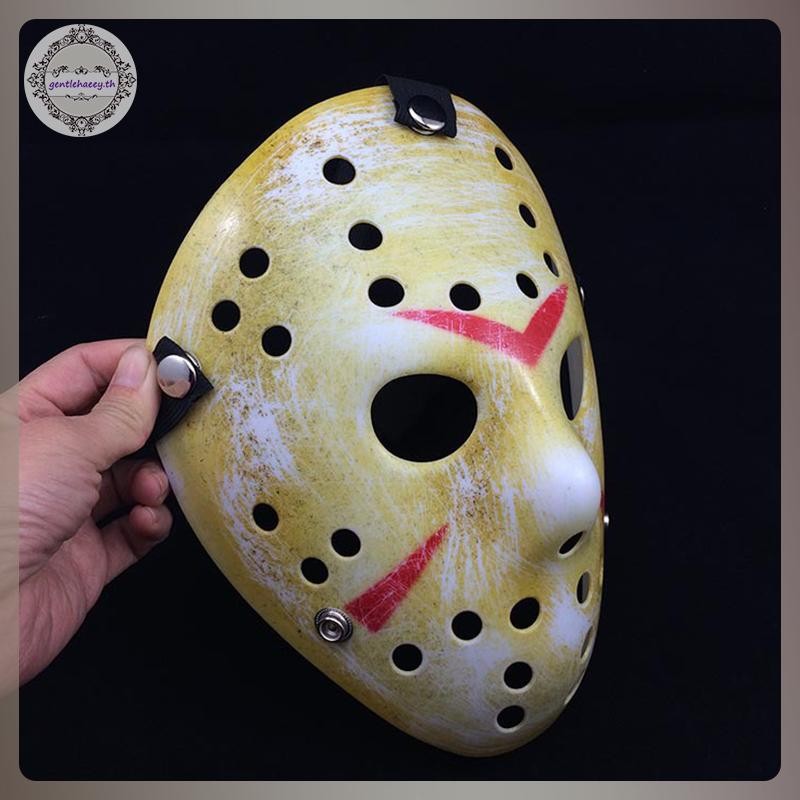 GG Jason Voorhees Horror Movie Hockey Mask หน้ากากฮาโลวีนที่น่ากลัว TH - รูปที่ 6
