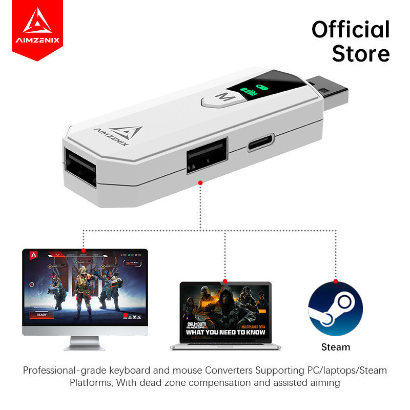 AIMZENIX/AX200PRO Converter APEX Heroes PC ฮาร์ดแวร์คอมพิวเตอร์ Call of Duty COD Destiny 2 App Custo