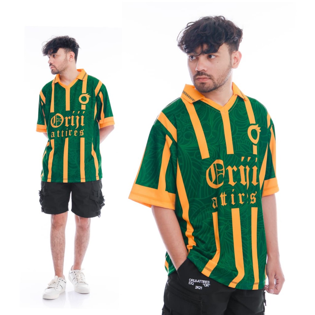 Orijiattyres Limited Oversize Jersey เสื้อยืดสําหรับผู้ชายและผู้หญิง Green 22 Full Printing Dryfit M