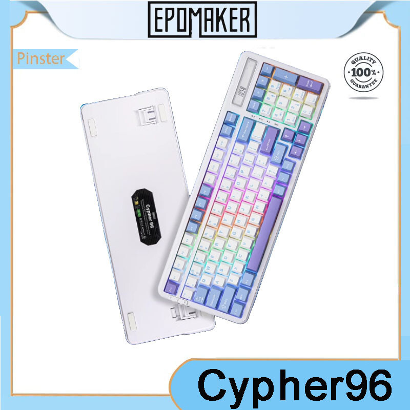 EPOMAKER Cypher96 Mechanical Keyboard 95% Hot swappable RGB GASKET คีย์บอร์ดเกมแบบกําหนดเองพร้อมหน้า