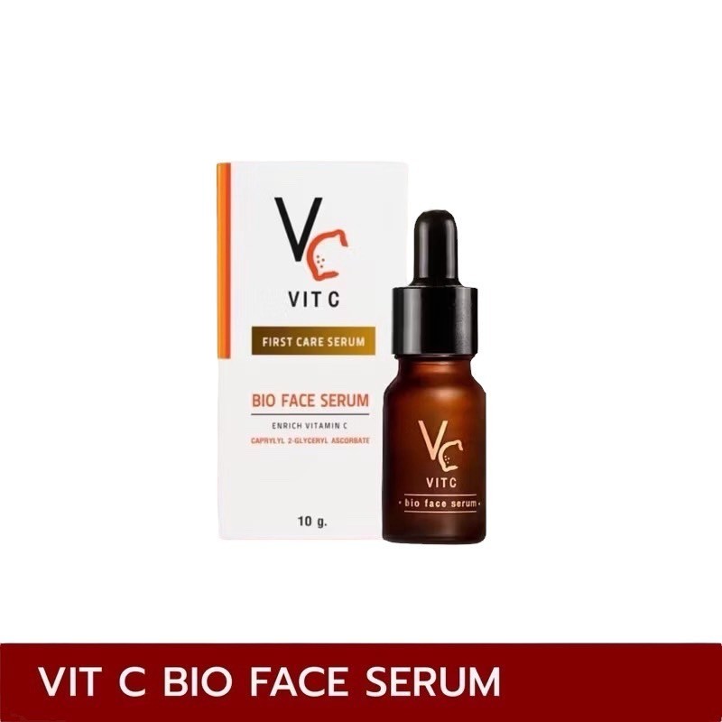 [ซื้อในไลฟ์ลด50%ของแท้มีQRสแกน] VC วิตซีน้องฉัตร เซรั่มเพื่อผิวสว่าง กระจ่างใส รอยสิวแลดูจางลง 10ml