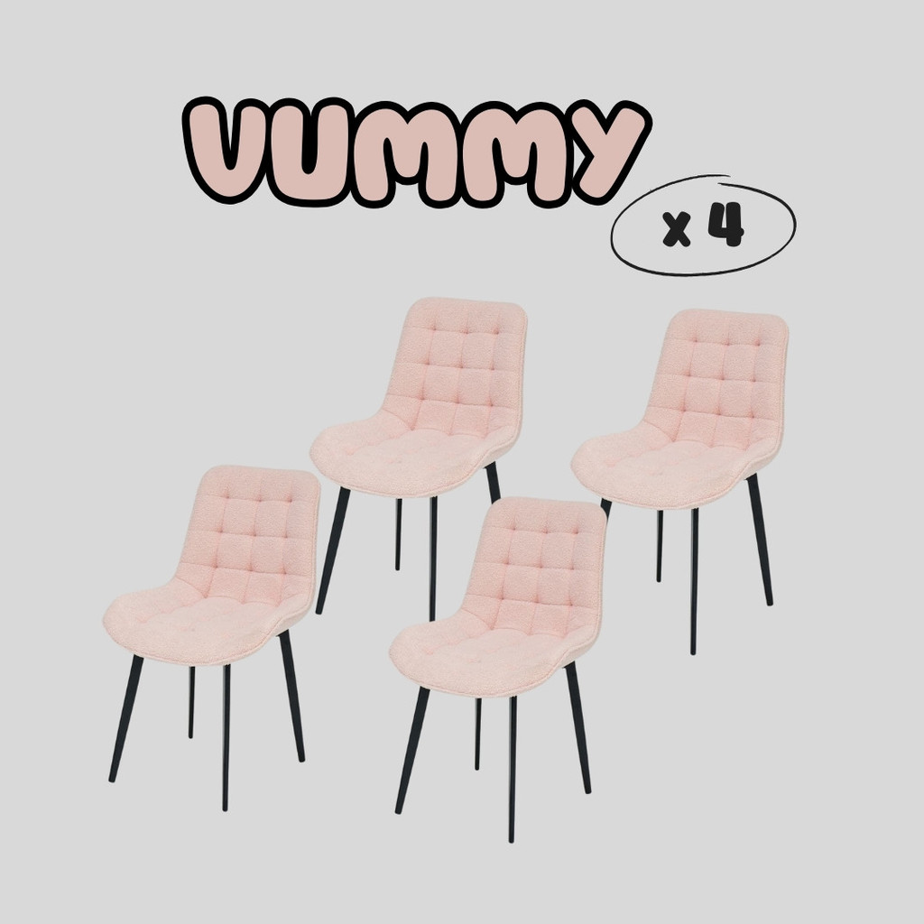 Looms ชุดเก้าอี้ รุ่น VUMMY สีชมพู แบรนด์ LOOMS