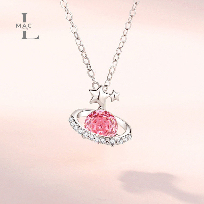 LMAC ✨NGC2237✨S925 เงินแท้ สร้อยคอ ดาว ดาวเคราะห์ น่ารัก สวย มีเสน่ห์ ของขวัญ