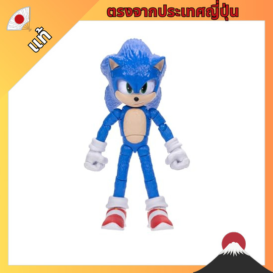 【ตรงจากญี่ปุ่น】 Sonic 3 Movie Action Figure 5" Sonic Collector Toy Figure Highly articulated for boy