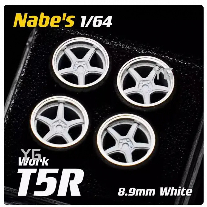 YG 1/64 Nabes X Chika LMGT1/LMGT4/T5R/T7R 8.9mm/9.7mm Modified Wheels Independent Metal Polish Wheel