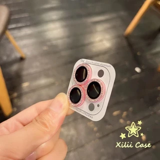 สำหรับ IPhone 13 17 air 12 15 11 16 14 Pro Max 15 16 14 Plus 12 13 mini ฟิล์มกล้อง 9H คริสตัลสี ป้องกันรอย สไตล์ฮิต