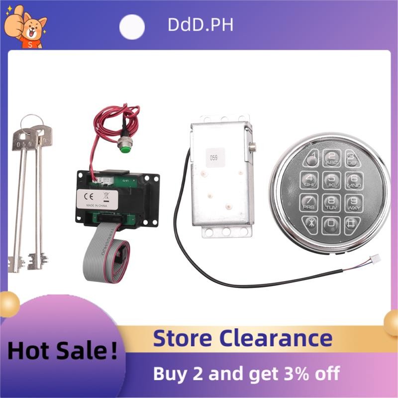 Safe Lock Electronic Digital Safe Lock Replacement Solenoid W/ 2 Key