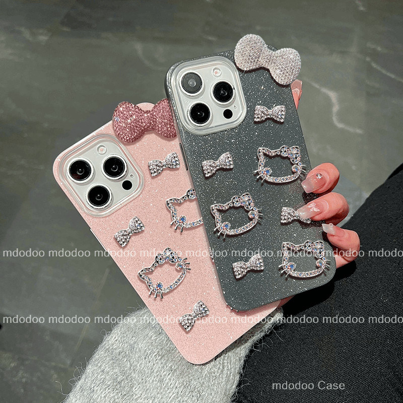 เคส Kawaii KT Cat 3D Cartoon Cellphone For Samsung Galaxy S25 Ultra S24 Plus S23 S22 S21 FE ins Exqu