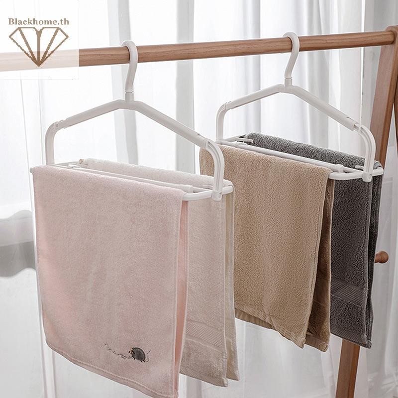 ACK ไม้แขวนเสื้อพลาสติกพร้อมคลิปประหยัดพื้นที่ Scalable เสื้อยืดชุด Coat ผ้าเช็ดตัวแขวนอุปกรณ์เสริมส