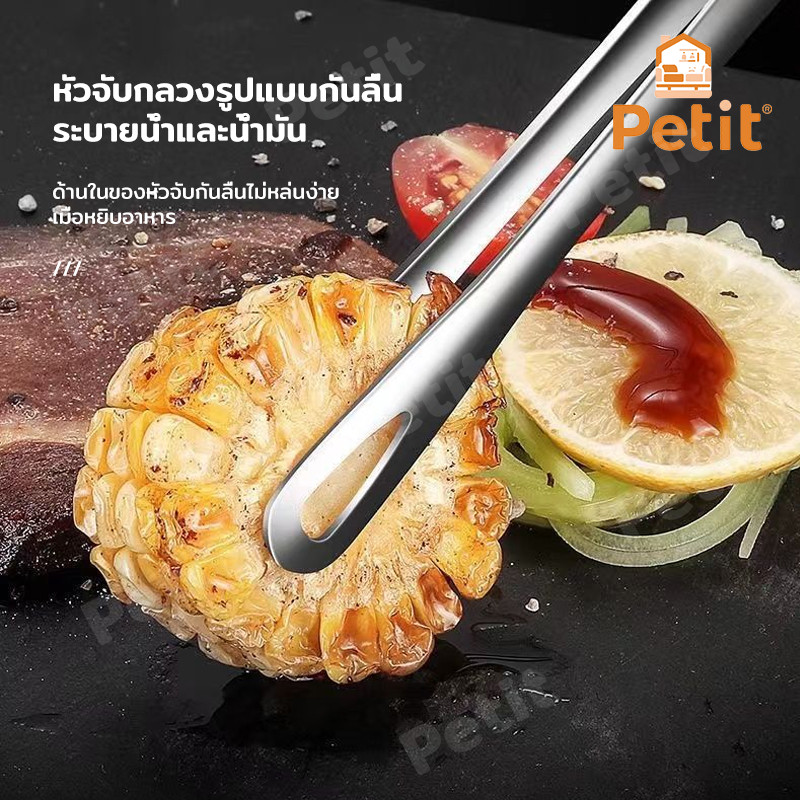 ที่คีบบาร์บีคิวเกาหลี ที่คีบอาหาร สแตนเลสแท้ ใช้คีบอาหารบุฟเฟ่ต์ และเนื้อย่างได้ทุกชนิด - รูปที่ 3