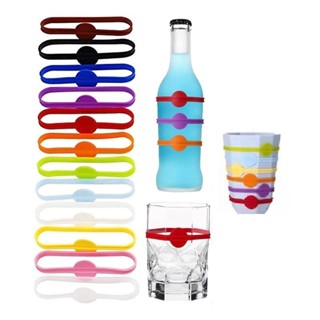 แก้วไวน์ซิลิโคนเครื่องหมายแก้วโลโก้สติกเกอร์ ตัวระบุ พรรคงาน…