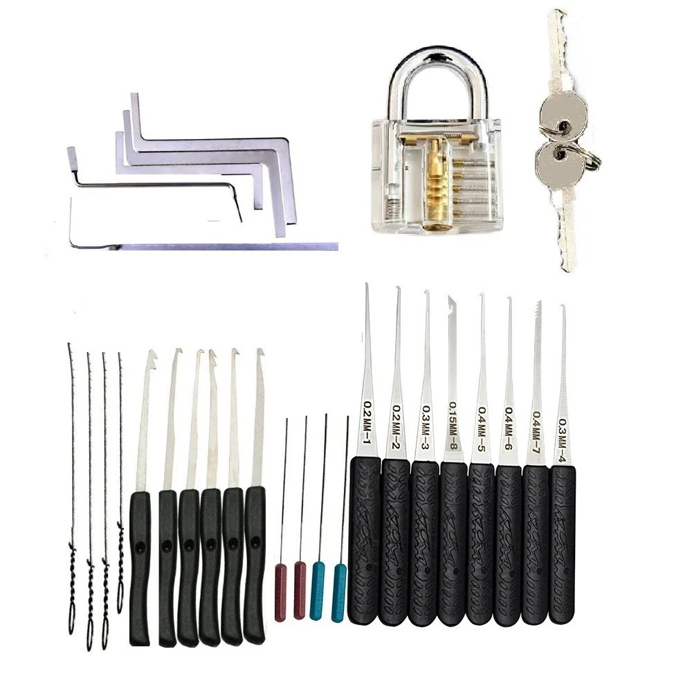 4 in 1 Lock Pick Set Broken Key ลบ Auto Locksmith เครื่องมือ Key Extractor ล็อค Picks เครื่องมือ,we 