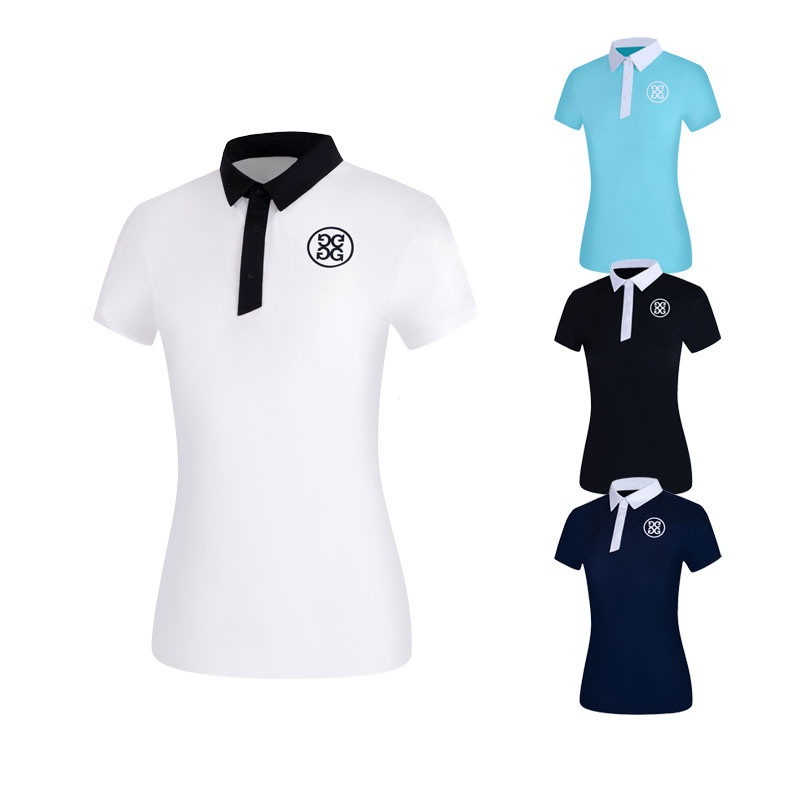 G4 Golf สุภาพสตรีแขนสั้นเสื้อยืดฤดูใบไม้ผลิฤดูร้อนครึ่งแขน Breathable Quick-Sleeved กลางแจ้ง T2352 ก