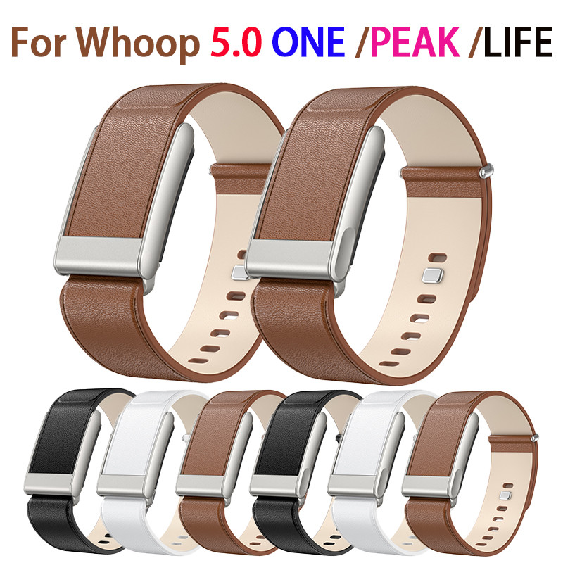 สายหนังแฟชั่น WatchBand Accessories สําหรับ Whoop 5.0 ONE PEAK WHOOP MG LIFE