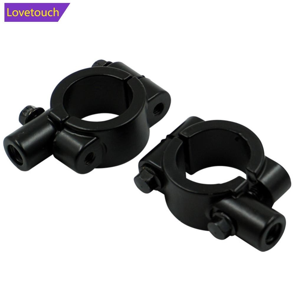 LOVETOUCH 2 ชิ้นกระจกรถจักรยานยนต์ Mount Clamp M10 M8 กระจกมองหลังผู้ถือขนาดรู 22 มิลลิเมตร 25 มิลลิ