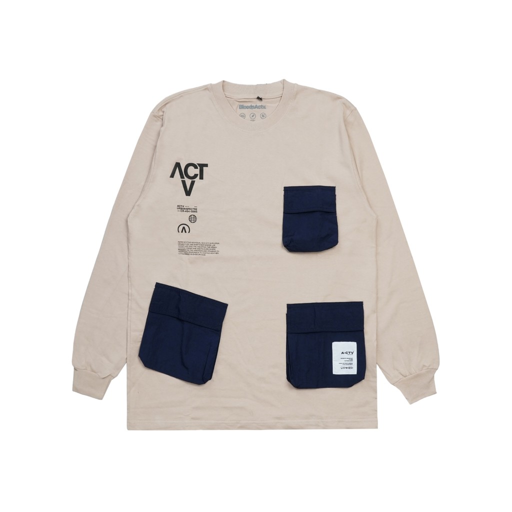 Bloods Atv Series เสื้อยืด Kaos Cexo Atv 02 ครีม
