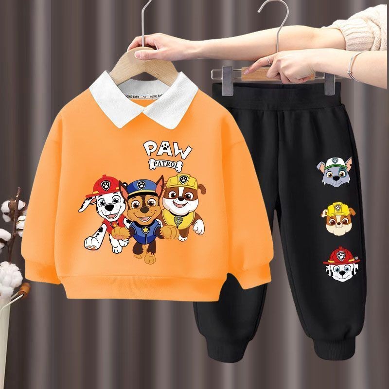 สูทเด็กใหม่ พร้อมอุ้งเท้า ออกแบบสำหรับฤดูใบไม้ผลิและใบไม้ร่วง เสื้อโปโลสไตล์ใหม่ - รูปที่ 2