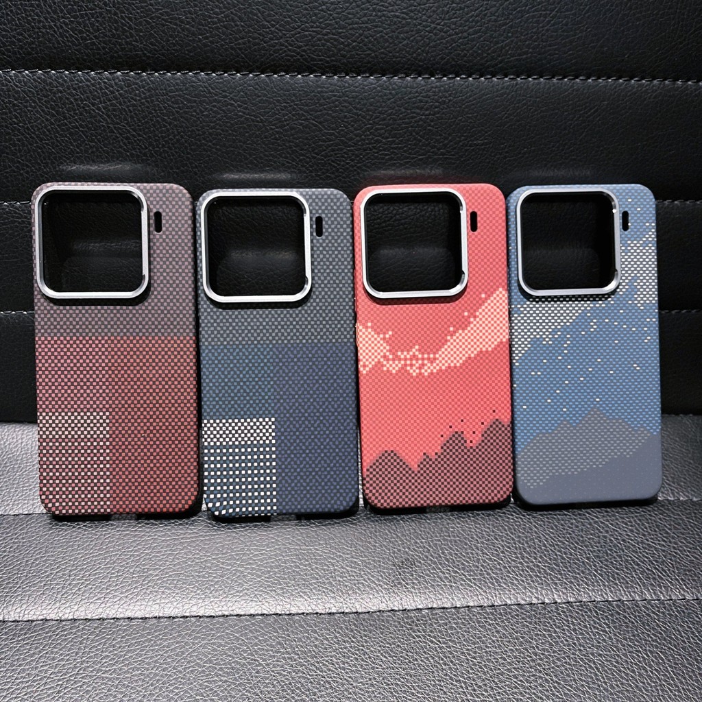 เคสโทรศัพท์คาร์บอนไฟเบอร์แม่เหล็กสําหรับ Xiaomi 14 15 pro Ultra Frosted Grain เคสกันกระแทก PC บางเฉียบ