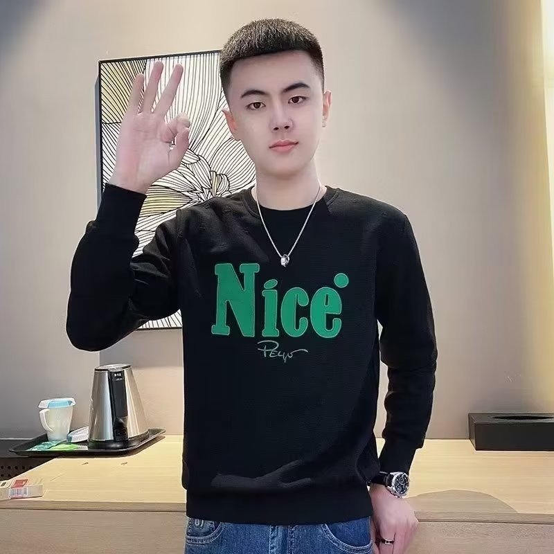 เสื้อกันหนาว Hoodless เสื้อกันหนาวผู้ชายฤดูใบไม้ผลิฤดูใบไม้ร่วงผู้ชาย High Street แจ็คเก็ต Street สว