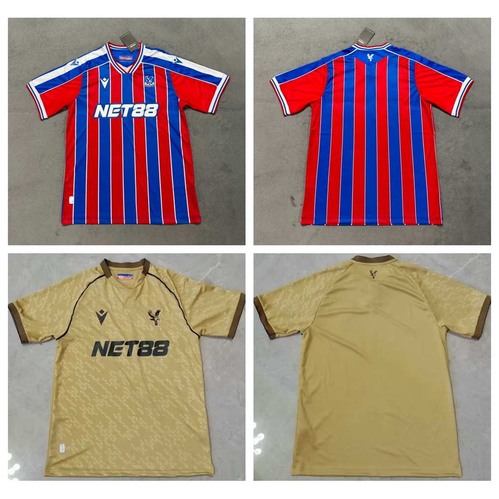 เสื้อฟุตบอลแขนสั้น Fan Edition Crystal Palace แบบบ้านและเยือนAAA