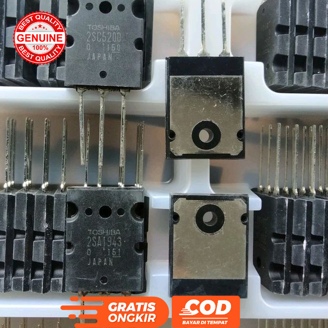 TRANSISTOR 2SA1943 2SC5200 1 ชุด 1943 C 5200 LOT 206 TOSHIBA ดั้งเดิม