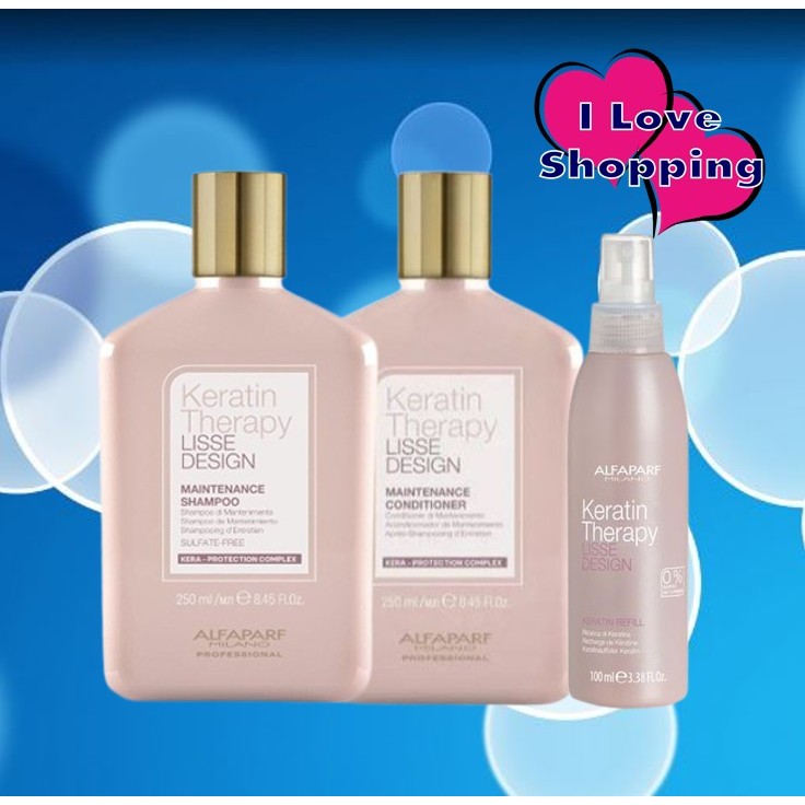 Alfaparf Keratin Therapy Maintenance Shampoo/Conditioner/Keratin Refill เคราตินบำรุงรักษาเส้นผม
