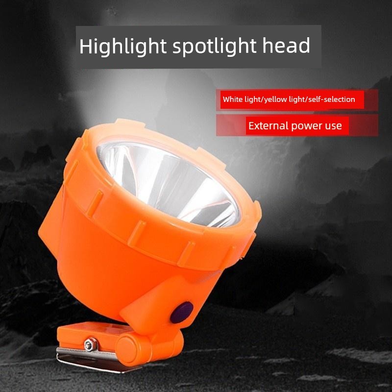 ไฟฉายคาดหัว led ไฟฉายคาดหัวตราช้าง ไฟฉายคาดหัว ไฟหน้าตกปลา 6V/12V กันน้ำ แสงสีขาวและแสงสีเหลือง พร้อ