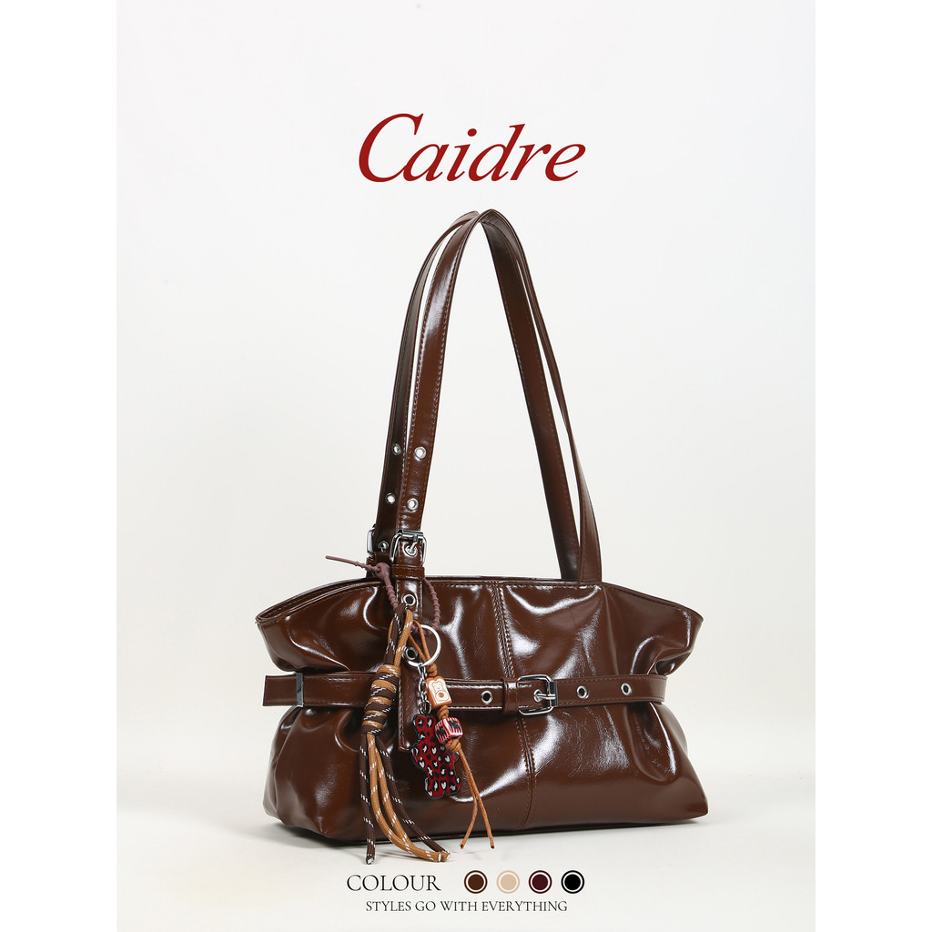 Caidre Tote Bag Female Commuter Large Capacity Bag Shoulder Armpit Bag