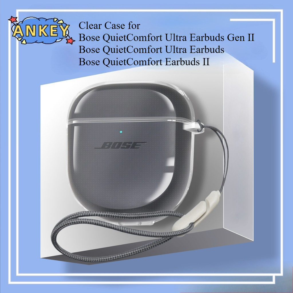 Case for Bose QuietComfort Ultra Earbuds Gen II Transparent TPU Protective Covers  Bose QC II Blueto