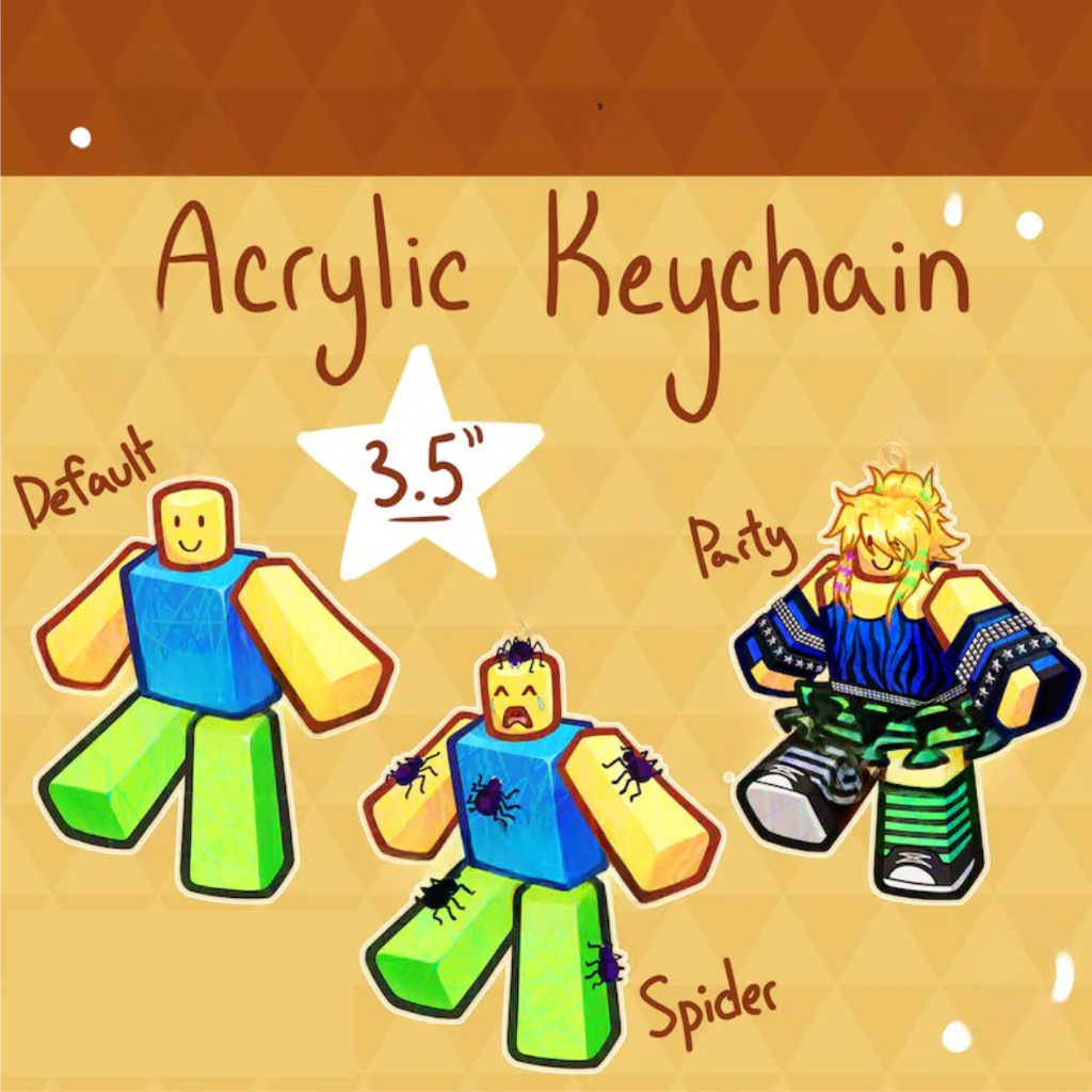 Forsaken PREORDER noob / spider noob / party noob 3.5 In. พวงกุญแจอะคริลิค